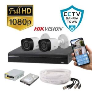 CCTV bahria town 2 camera full HD system hikvision
