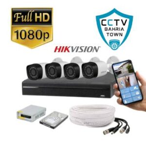 CCTV bahria town 4 camera full HD system hikvision